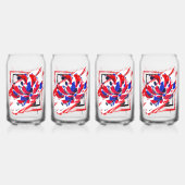 Gekruiste bloem blikvorm glas (Achterkant)