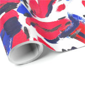 Gekruiste bloem cadeaupapier (Rol Hoek)