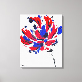 Gekruiste bloem canvas afdruk