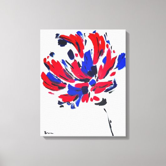 Gekruiste bloem canvas afdruk (Voorkant)
