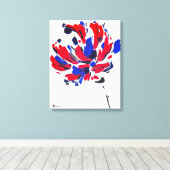 Gekruiste bloem canvas afdruk (Insitu (Houten vloer))