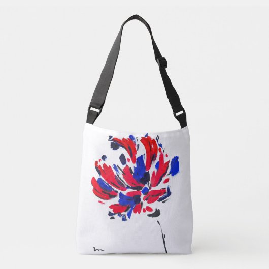 Gekruiste bloem crossbody tas (Voorkant)