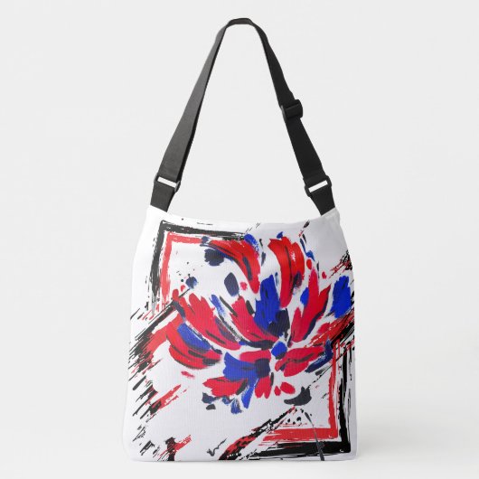 Gekruiste bloem crossbody tas (Voorkant)