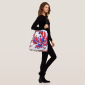 Gekruiste bloem crossbody tas (Op model)
