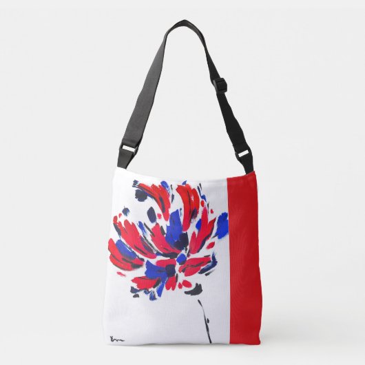 Gekruiste bloem crossbody tas (Voorkant)