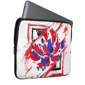 Gekruiste bloem laptop sleeve (Voorkant Rechts)