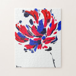Gekruiste bloem legpuzzel