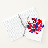 Gekruiste bloem notitieboek (Binnen)