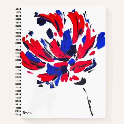 Gekruiste bloem notitieboek (Voorkant)