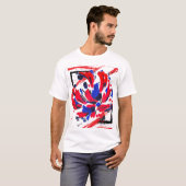 Gekruiste bloem t-shirt (Voorkant volledig)
