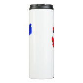 Gekruiste bloem thermosbeker (Achterkant)