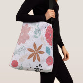 gekruiste Canvas tas met bloemmotief (Dichtbij)