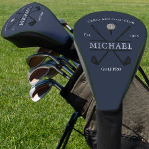 Gekruiste Clubs Golfclub Naam Golfheadcover