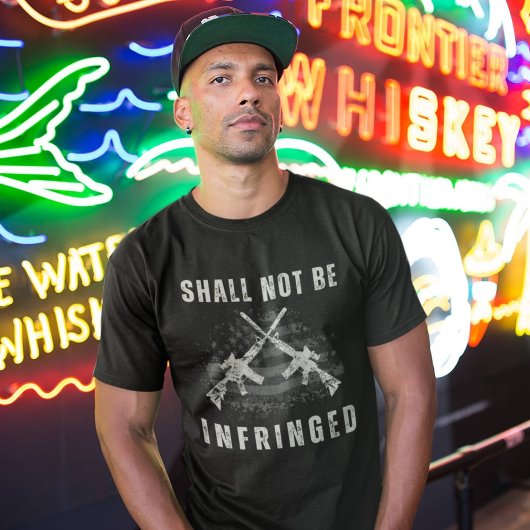 Gekruiste geweren mogen niet worden overtreden 2A T-shirt