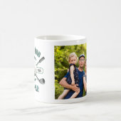 Gekruiste golfclubs en bal Foto Best Dad by Par Koffiemok (Center)