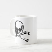 Gekruiste knekels koffiemok (Voorkant links)