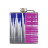 gekruiste lijnen heupfles (Achterkant)