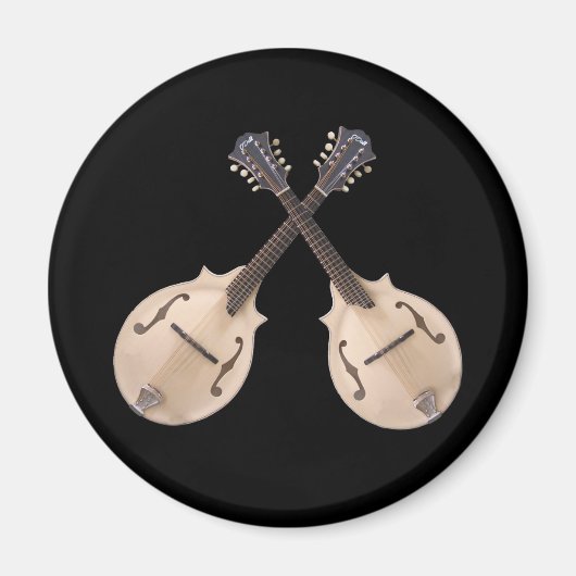 GEKRUISTE MANDOLINEN- MAGNEET (Voorkant)