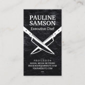 gekruiste messen | Lei Grijs Visitekaartje (Voorkant)