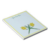 Gekruiste narcissen notitieblok (Schuin)