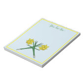 Gekruiste narcissen notitieblok (Linkerzijde)