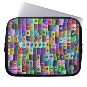 Gekruiste paden laptop sleeve