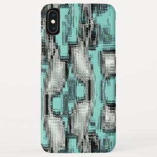 Gekruiste pixellijnen die abstracte vierkantjes vo Case-Mate iPhone case