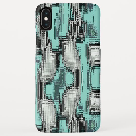 Gekruiste pixellijnen die abstracte vierkantjes vo Case-Mate iPhone case (Achterkant)