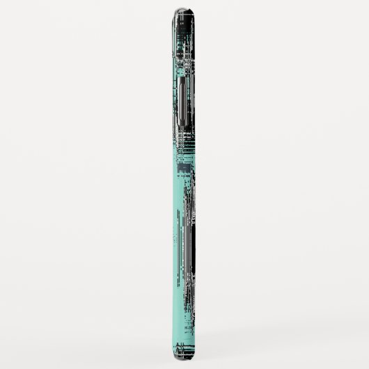 Gekruiste pixellijnen die abstracte vierkantjes vo Case-Mate iPhone case (Achterkant/rechts)