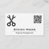 Gekruiste randen | Visitekaartje QR-code (Voorkant)