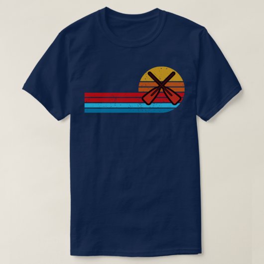 Gekruiste riemen  retro t-shirt (Design voorkant)