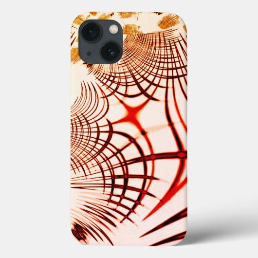Gekruiste rode gebogen sporen met verouderd effect Case-Mate iPhone case (Achterkant)