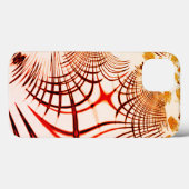 Gekruiste rode gebogen sporen met verouderd effect Case-Mate iPhone case (Achterkant (horizontaal))