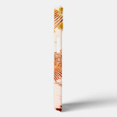 Gekruiste rode gebogen sporen met verouderd effect Case-Mate iPhone case (Achterkant / Rechts)