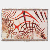 Gekruiste rode gebogen sporen met verouderd effect deken (Voorkant)