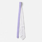 Gekruiste Squash Rackets Blauw, Bleek Lavendel BG Stropdas (Achterkant)