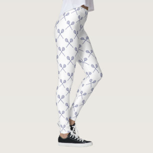 Gekruiste Squash Rackets Blauw Leggings