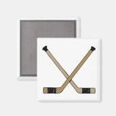 Gekruiste sticks magneet (Voorkant / Achterkant)