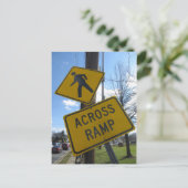 Gekruiste teken briefkaart (Staand voorkant)