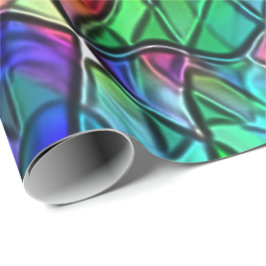 Gekruiste touwen verborgen door een gekleurde afvo cadeaupapier