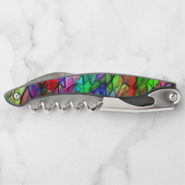 Gekruiste touwen verborgen door een gekleurde afvo kurkentrekker