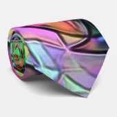 Gekruiste touwen verborgen door een gekleurde afvo stropdas (Opgerold)