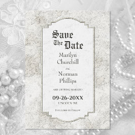  gekruiste zegenbruiloft save the date