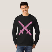 Gekruiste zwaarden t-shirt (Voorkant volledig)