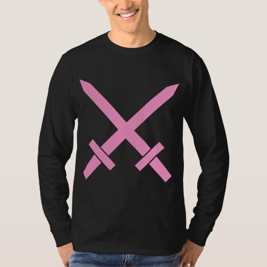 Gekruiste zwaarden t-shirt (Voorkant)