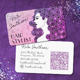     Gekruld haar gepersonaliseerde QR-code & socia Visitekaartje