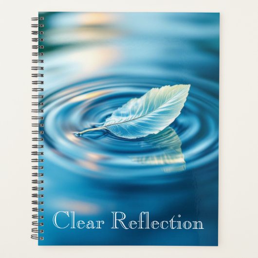 Gekruld waterreflectie | Abstract kalm wateropperv Planner (Voorkant)
