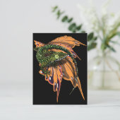 gekrulde anolhagedis briefkaart (Staand voorkant)