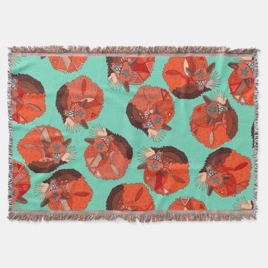 gekrulde foxpolkamint deken (Voorkant)