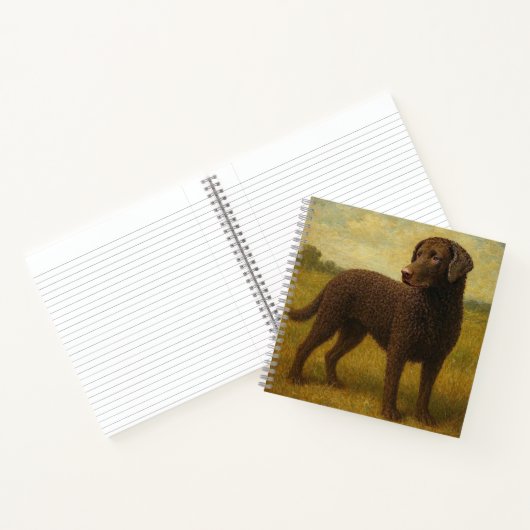 Gekrulde Gecoatde Retriever Notitieboek (Binnen)